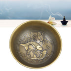 Retro Home Incense Burner Copper Alloy Smoked Incense Burner Holder for Study Room Entrance HallBronze 278