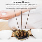 Retro Home Incense Burner Copper Alloy Smoked Incense Burner Holder for Study Room Entrance HallBronze 278