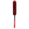 Universal Car Wheel Hub Cleaning Brush Flexible Long Handle Car Tire Detailing Brush Red