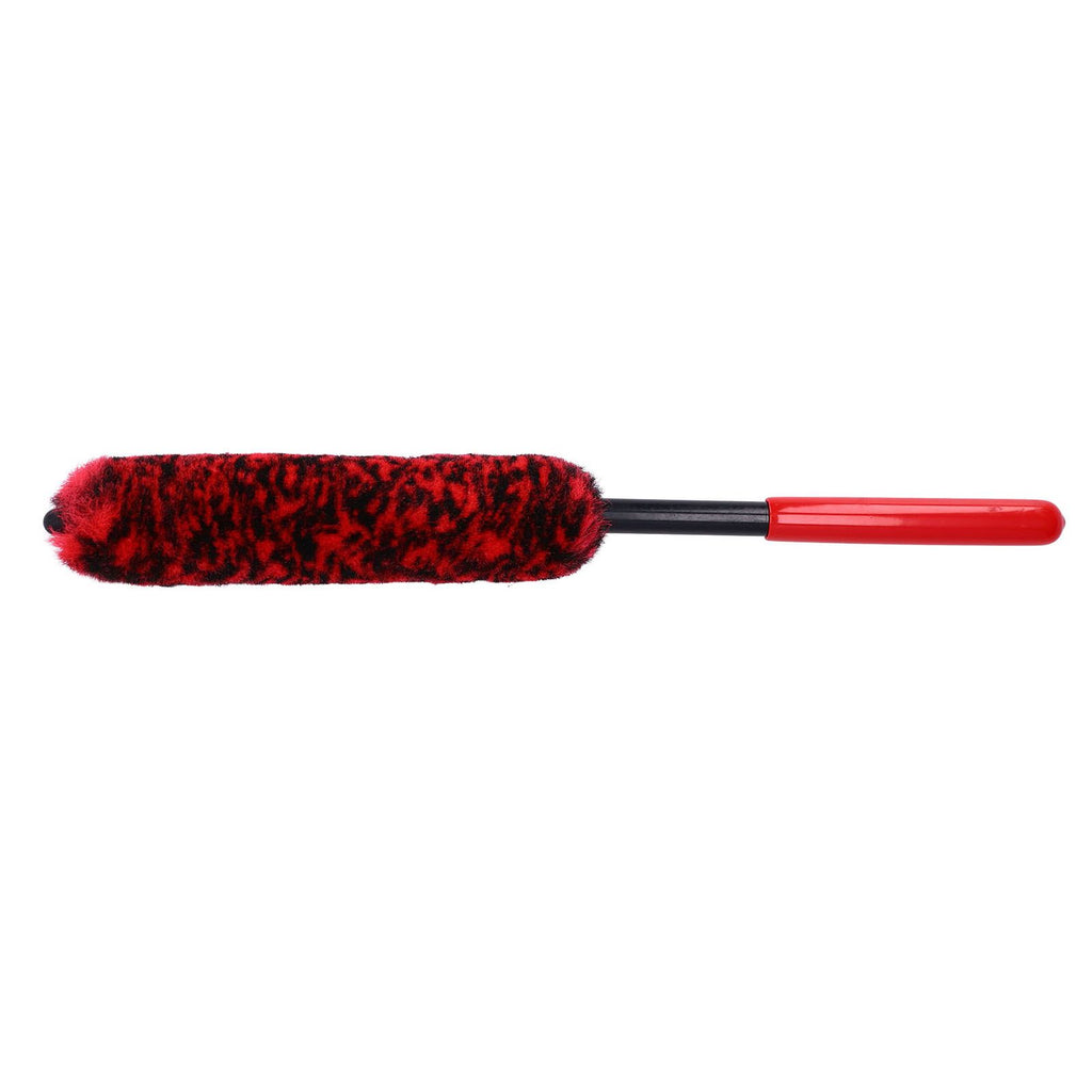 Universal Car Wheel Hub Cleaning Brush Flexible Long Handle Car Tire Detailing Brush Red