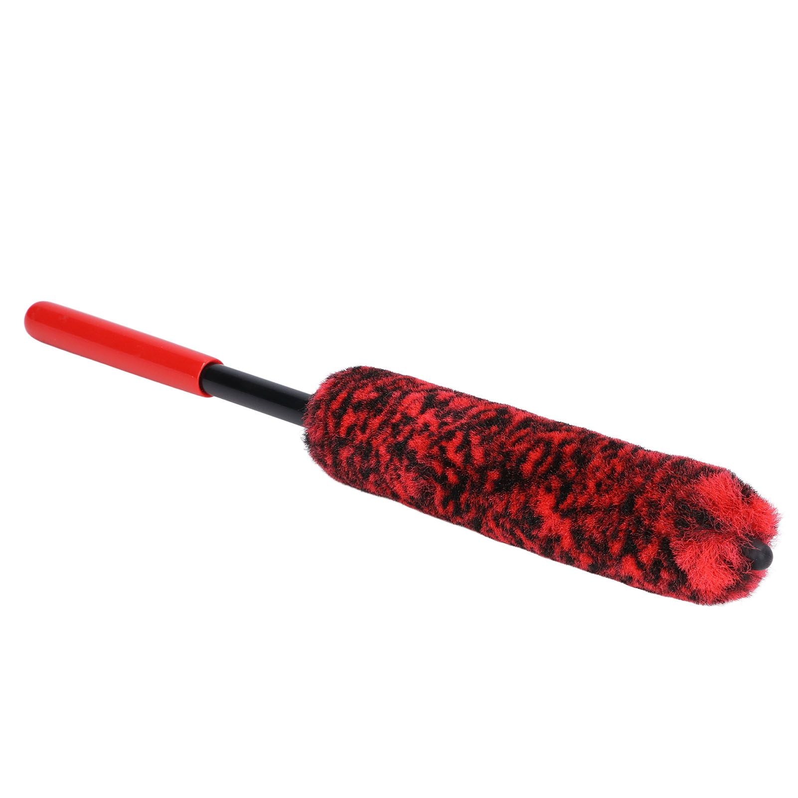 Universal Car Wheel Hub Cleaning Brush Flexible Long Handle Car Tire Detailing Brush Red