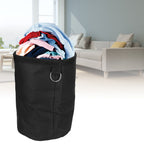 Foldable Grocery Basket Large Capacity Hook Design Closure Rope Simple Operation Storage Basket