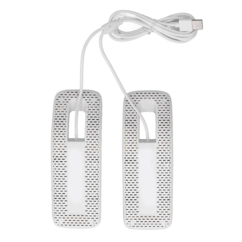 Shoe Deodorizer Dryer Portable USB Electric Shoes Dryer for Gloves Socks Jewelry Box White