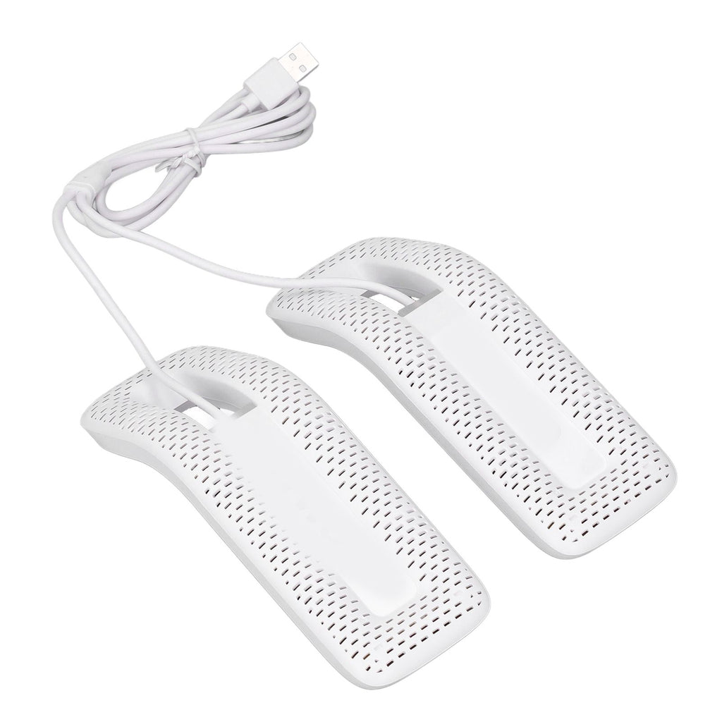 Shoe Deodorizer Dryer Portable USB Electric Shoes Dryer for Gloves Socks Jewelry Box White