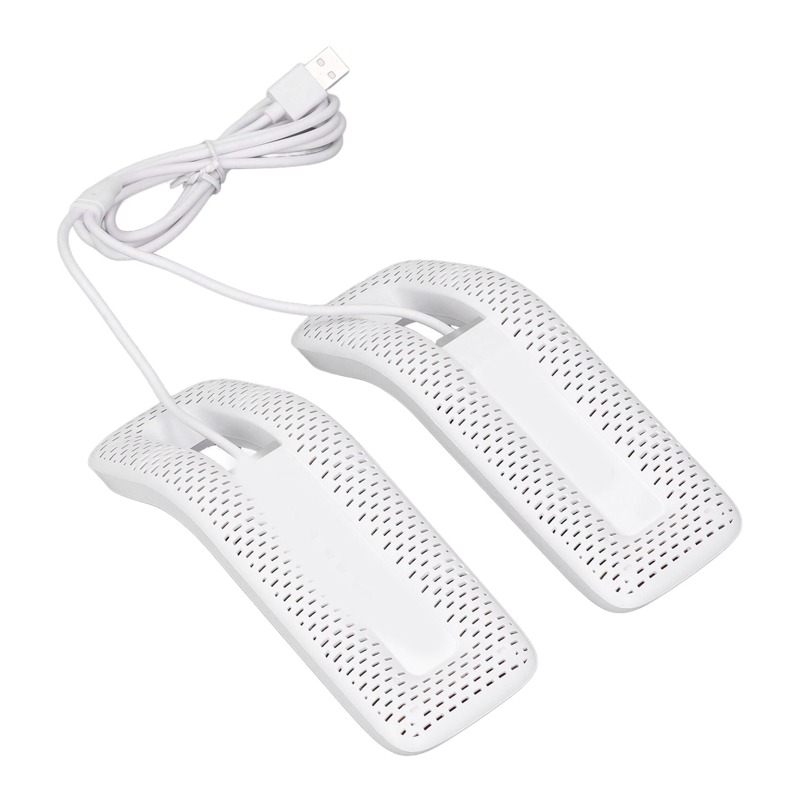 Shoe Deodorizer Dryer Portable USB Electric Shoes Dryer for Gloves Socks Jewelry Box White