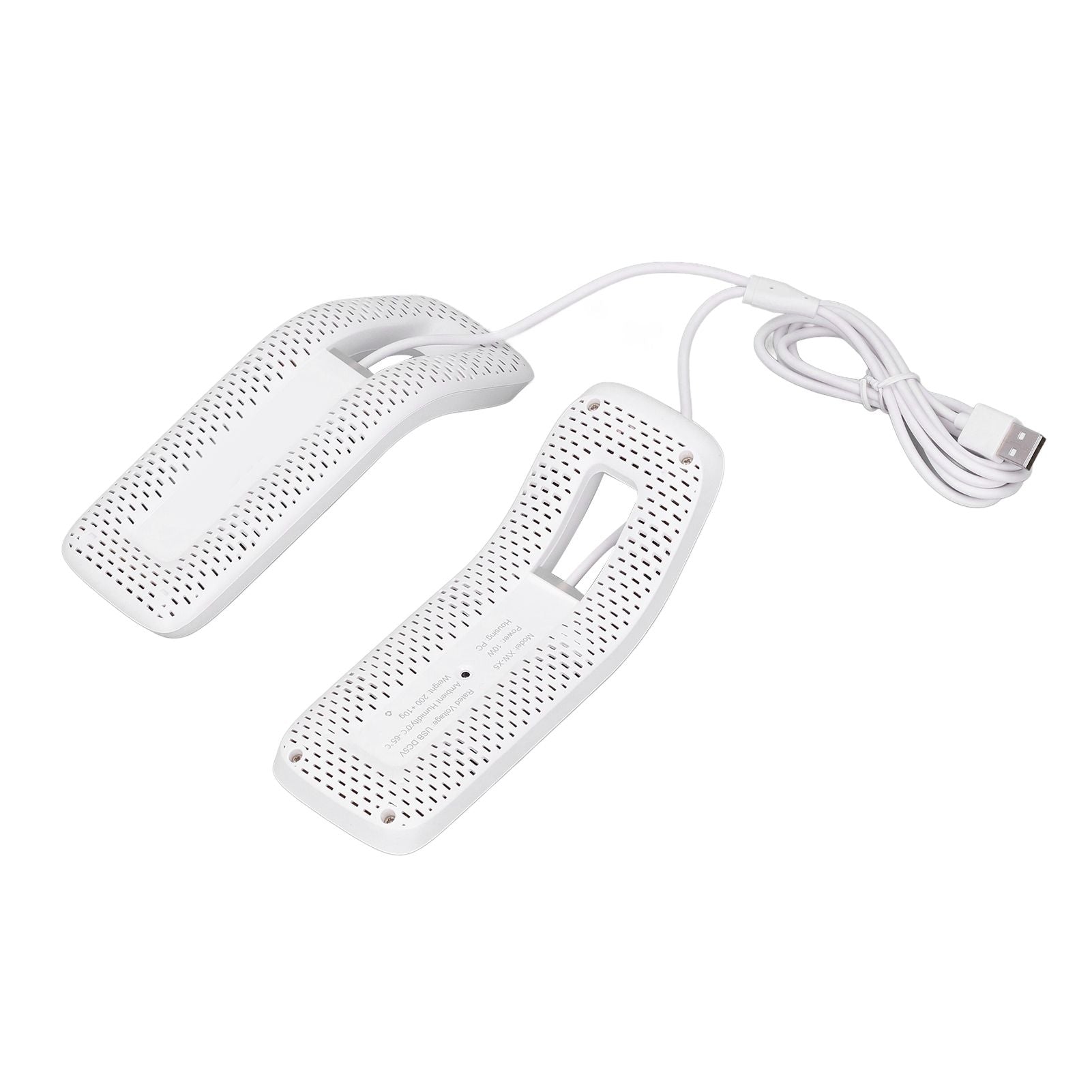 Shoe Deodorizer Dryer Portable USB Electric Shoes Dryer for Gloves Socks Jewelry Box White