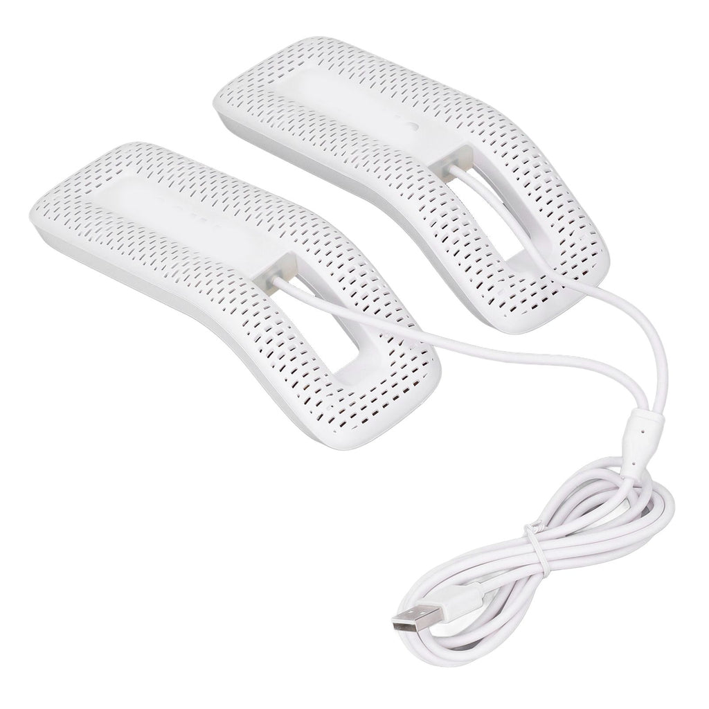 Shoe Deodorizer Dryer Portable USB Electric Shoes Dryer for Gloves Socks Jewelry Box White