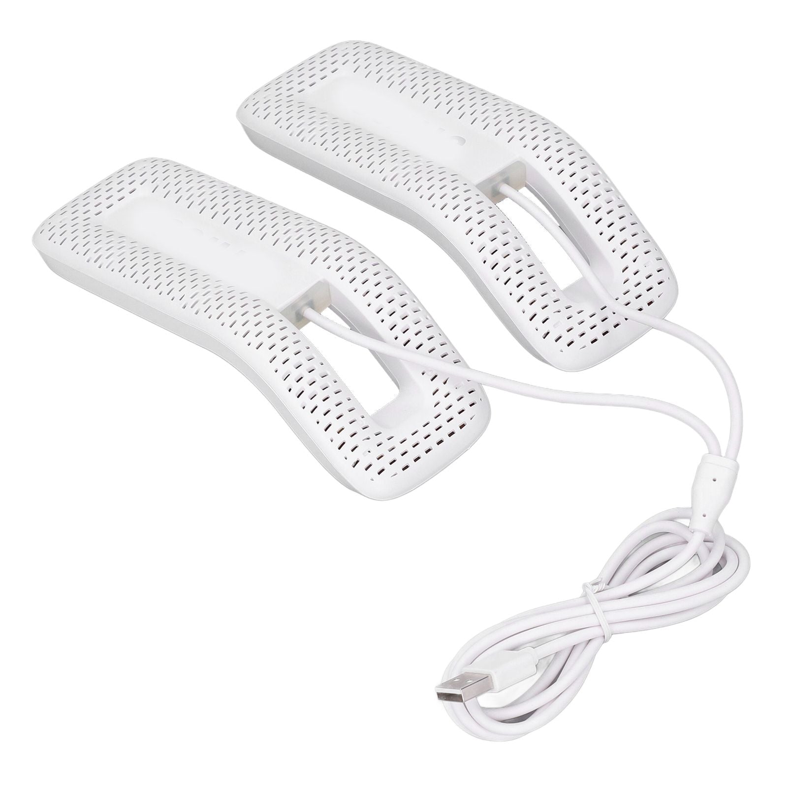 Shoe Deodorizer Dryer Portable USB Electric Shoes Dryer for Gloves Socks Jewelry Box White