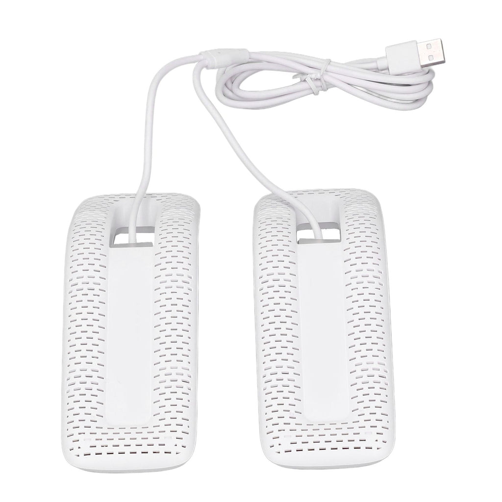 Shoe Deodorizer Dryer Portable USB Electric Shoes Dryer for Gloves Socks Jewelry Box White
