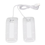 Shoe Deodorizer Dryer Portable USB Electric Shoes Dryer for Gloves Socks Jewelry Box White