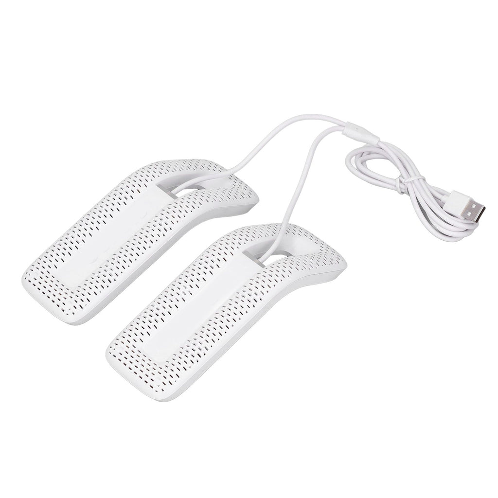 Shoe Deodorizer Dryer Portable USB Electric Shoes Dryer for Gloves Socks Jewelry Box White