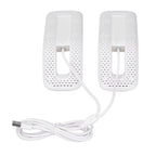 Shoe Deodorizer Dryer Portable USB Electric Shoes Dryer for Gloves Socks Jewelry Box White