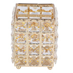 Makeup Brush Holder European Style Make Up Storage Cup for Bathroom Home Bedroom OfficeGold
