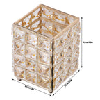 Makeup Brush Holder European Style Make Up Storage Cup for Bathroom Home Bedroom OfficeGold