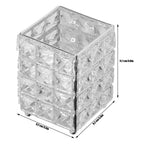 Makeup Brush Holder European Style Make Up Storage Cup for Bathroom Home Bedroom OfficeSilver