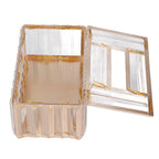 Tissues Box Gold Plating Process Fine Workmanship Simple Fashion Multi Purpose Tissue Storage BoxGold
