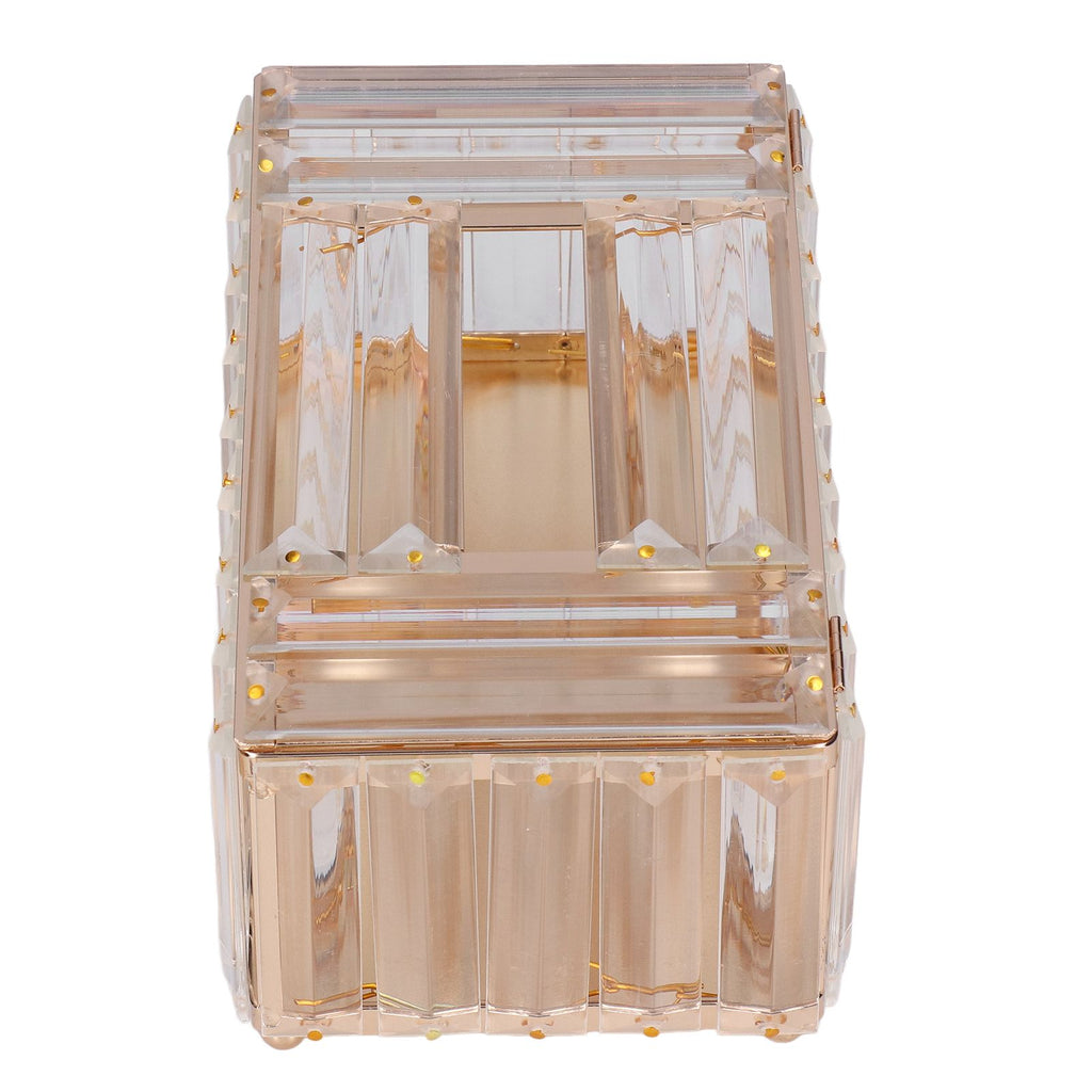 Tissues Box Gold Plating Process Fine Workmanship Simple Fashion Multi Purpose Tissue Storage BoxGold