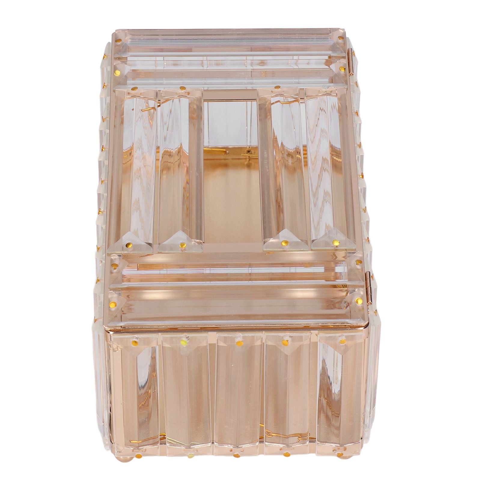 Tissues Box Gold Plating Process Fine Workmanship Simple Fashion Multi Purpose Tissue Storage BoxGold