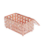 Tissue Box Holder Multifunctional Fashionable Design Exquisite Sturdy Durable Tissue HolderRose Gold