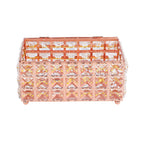 Tissue Box Holder Multifunctional Fashionable Design Exquisite Sturdy Durable Tissue HolderRose Gold