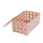 Tissue Box Holder Multifunctional Fashionable Design Exquisite Sturdy Durable Tissue HolderRose Gold