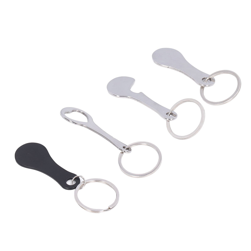 Aluminum Alloy Shopping Trolley Keychain Portable Alternative Shopping Trolley Keyring