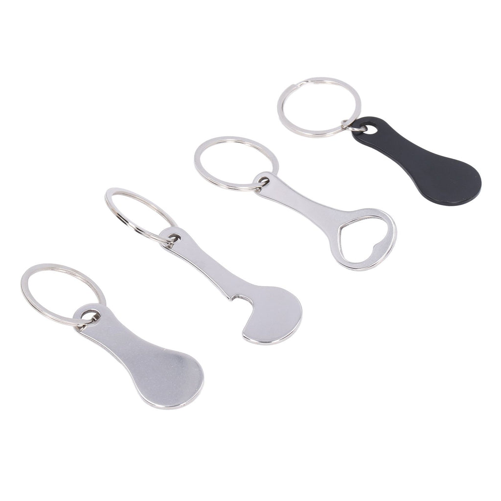Aluminum Alloy Shopping Trolley Keychain Portable Alternative Shopping Trolley Keyring