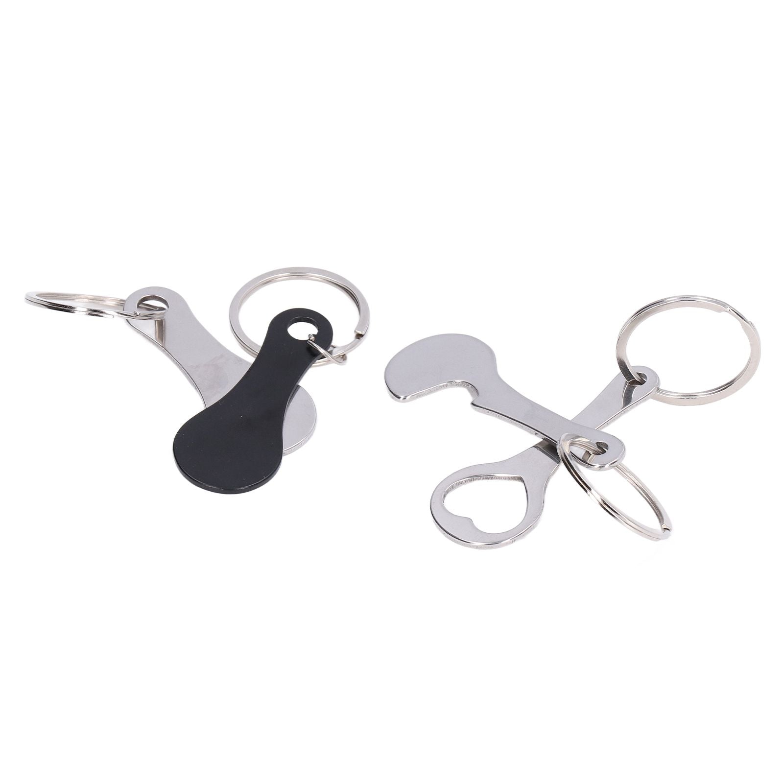 Aluminum Alloy Shopping Trolley Keychain Portable Alternative Shopping Trolley Keyring