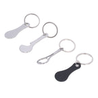Aluminum Alloy Shopping Trolley Keychain Portable Alternative Shopping Trolley Keyring