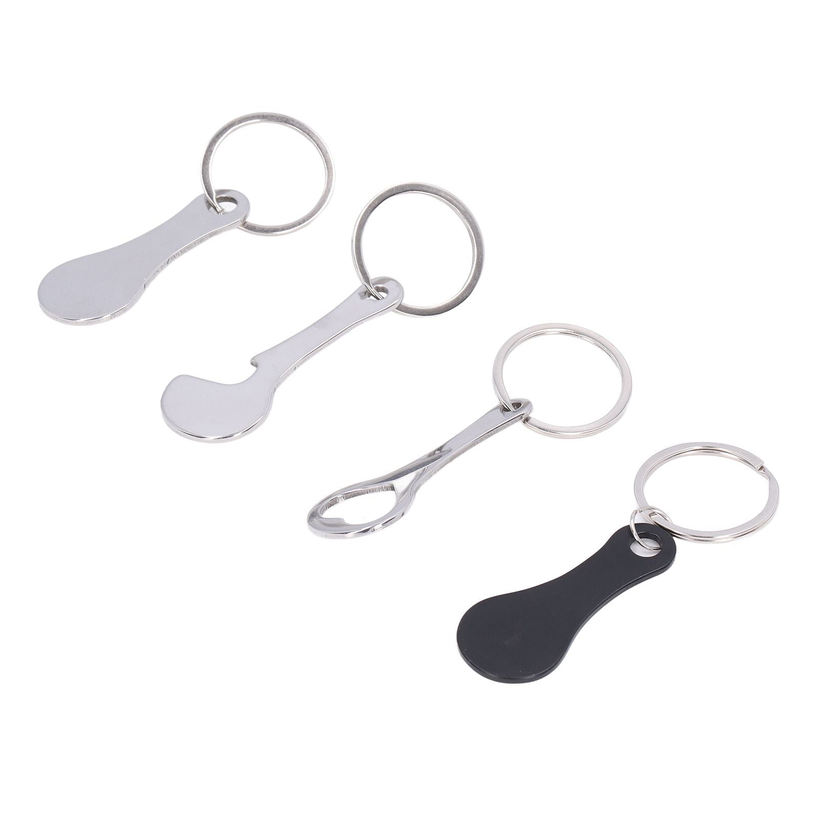Aluminum Alloy Shopping Trolley Keychain Portable Alternative Shopping Trolley Keyring
