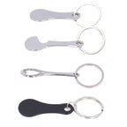 Aluminum Alloy Shopping Trolley Keychain Portable Alternative Shopping Trolley Keyring