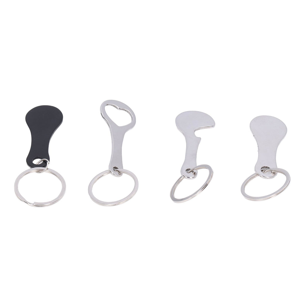 Aluminum Alloy Shopping Trolley Keychain Portable Alternative Shopping Trolley Keyring