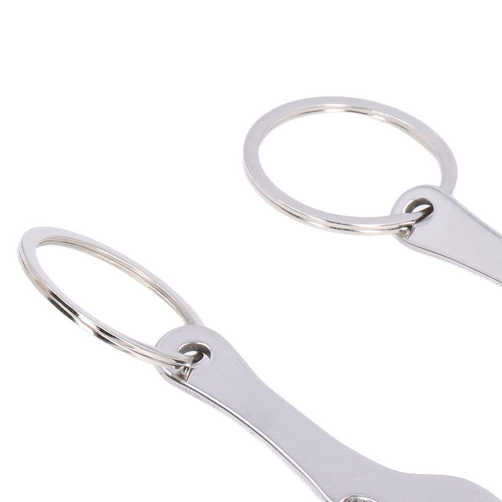 Aluminum Alloy Shopping Trolley Keychain Portable Alternative Shopping Trolley Keyring