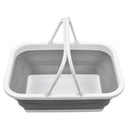 Foldable Picnic Basket Large Capacity Multifunctional Sturdy Handle Toy Storage Basket for Home Hiking Camping