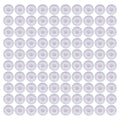 100Pcs Microphone Cover Dust Sweat Resistant Disposable Excellent Elasticity Reduce Noise Microphone CapsWhite Red Dot