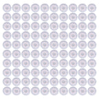 100Pcs Microphone Cover Dust Sweat Resistant Disposable Excellent Elasticity Reduce Noise Microphone CapsWhite Red Dot