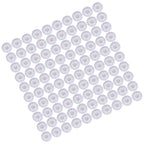 100Pcs Microphone Cover Dust Sweat Resistant Disposable Excellent Elasticity Reduce Noise Microphone CapsWhite Red Dot