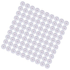 100Pcs Microphone Cover Dust Sweat Resistant Disposable Excellent Elasticity Reduce Noise Microphone CapsWhite Red Dot