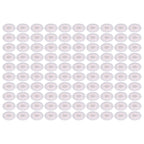 100Pcs Microphone Cover Dust Sweat Resistant Disposable Excellent Elasticity Reduce Noise Microphone CapsWhite Red Dot