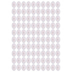 100Pcs Microphone Cover Dust Sweat Resistant Disposable Excellent Elasticity Reduce Noise Microphone CapsWhite Red Dot