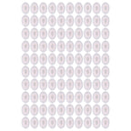100Pcs Microphone Cover Dust Sweat Resistant Disposable Excellent Elasticity Reduce Noise Microphone CapsWhite Red Dot