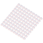 100Pcs Microphone Cover Dust Sweat Resistant Disposable Excellent Elasticity Reduce Noise Microphone CapsWhite Red Dot