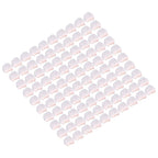 100Pcs Microphone Cover Dust Sweat Resistant Disposable Excellent Elasticity Reduce Noise Microphone CapsWhite Red Dot