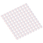 100Pcs Microphone Cover Dust Sweat Resistant Disposable Excellent Elasticity Reduce Noise Microphone CapsWhite Red Dot