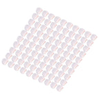 100Pcs Microphone Cover Dust Sweat Resistant Disposable Excellent Elasticity Reduce Noise Microphone CapsWhite Red Dot