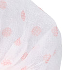 100Pcs Microphone Cover Dust Sweat Resistant Disposable Excellent Elasticity Reduce Noise Microphone CapsWhite Red Dot