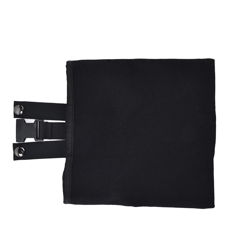 Foraging Bag Canvas Foldable Portable Thick Unique Simple Appearance Belt Fruit Picking Pouch for Outdoor CampingBlack