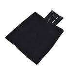 Foraging Bag Canvas Foldable Portable Thick Unique Simple Appearance Belt Fruit Picking Pouch for Outdoor CampingBlack