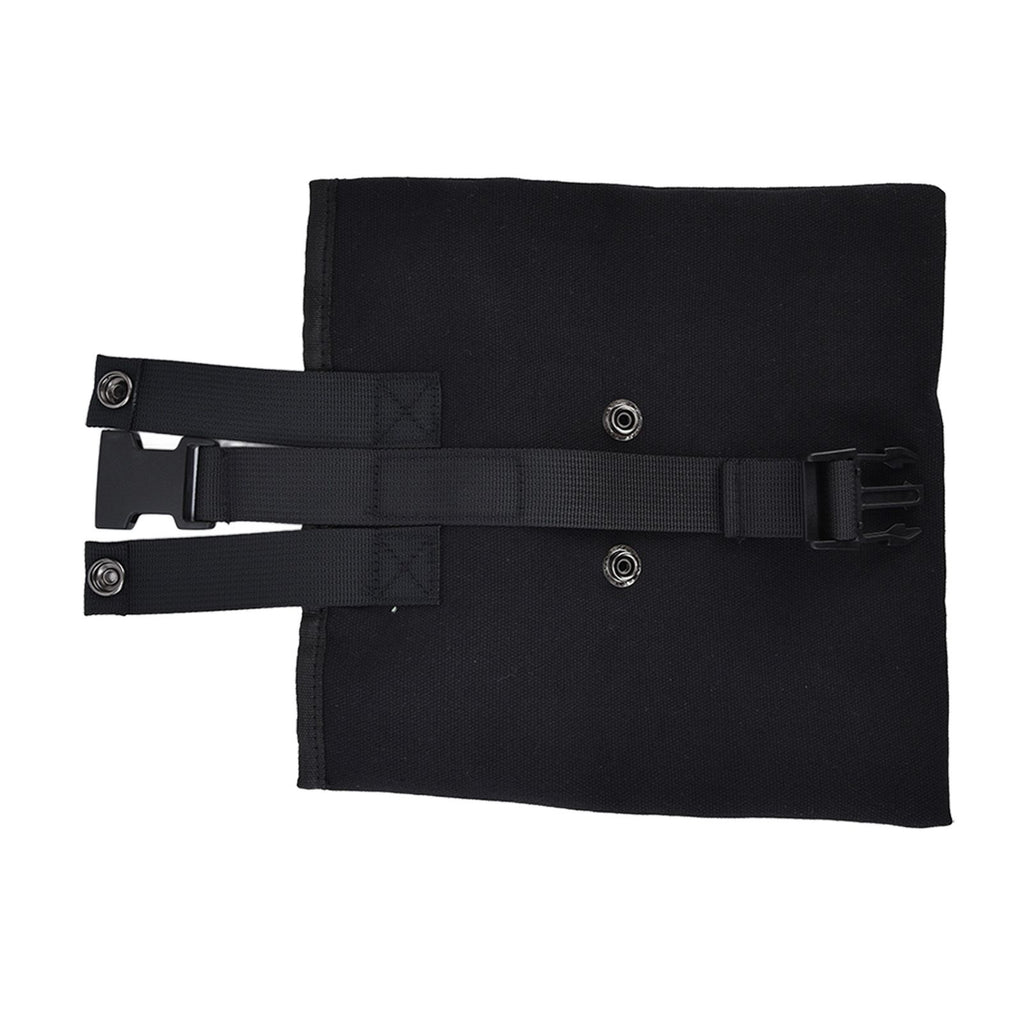 Foraging Bag Canvas Foldable Portable Thick Unique Simple Appearance Belt Fruit Picking Pouch for Outdoor CampingBlack