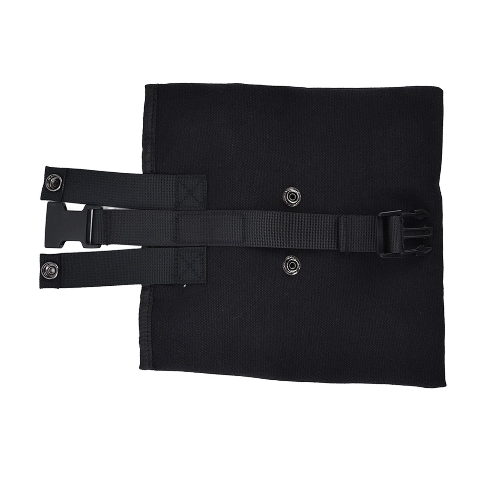 Foraging Bag Canvas Foldable Portable Thick Unique Simple Appearance Belt Fruit Picking Pouch for Outdoor CampingBlack